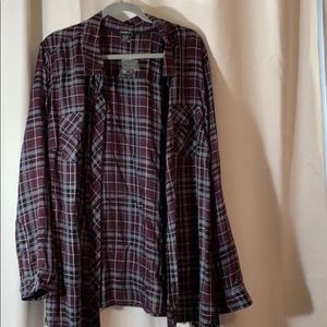 Torrid Flannel with Lace sides